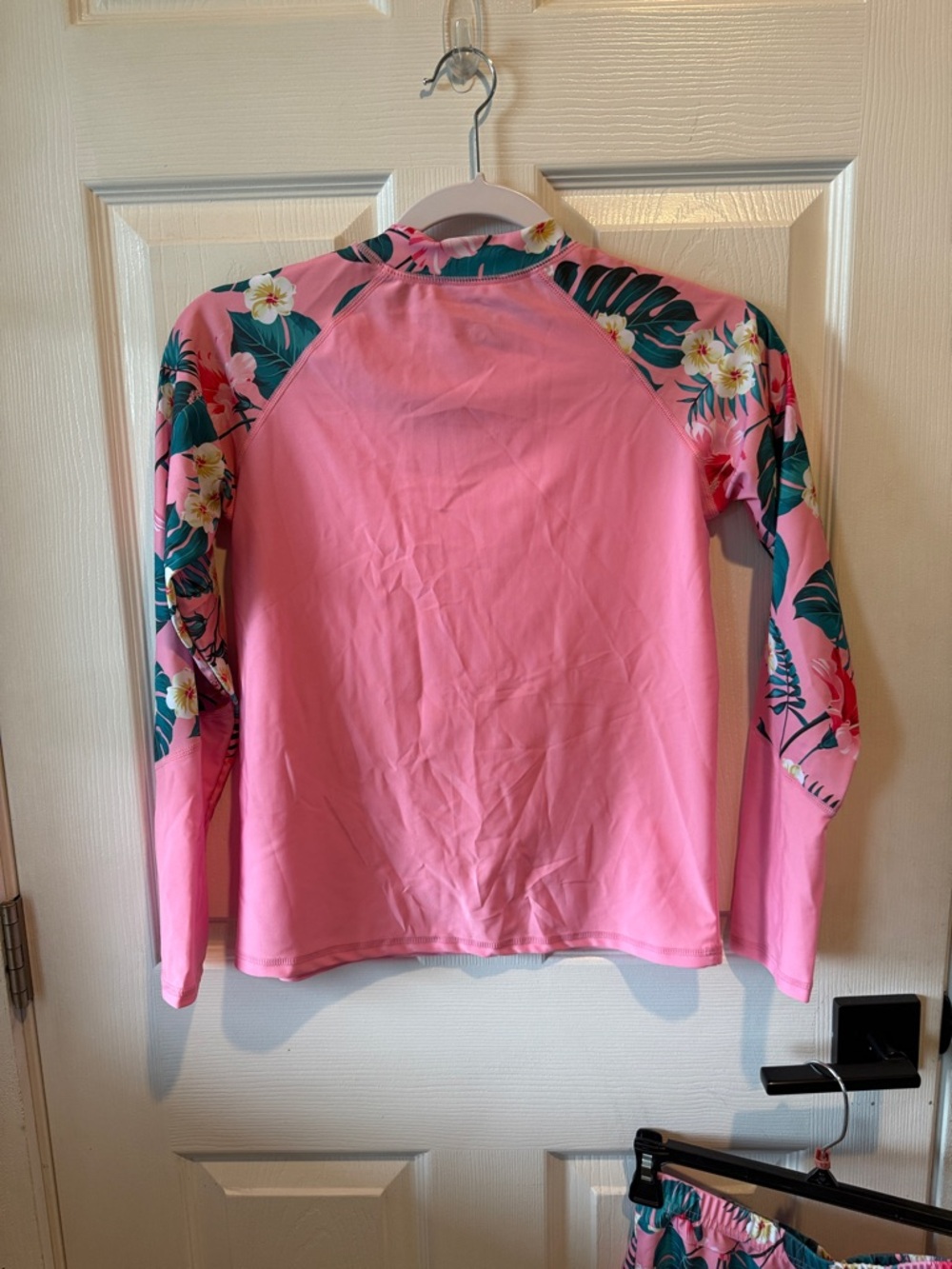 Pink Floral Long-Sleeve Rash Guard Set - Picture 4 of 5